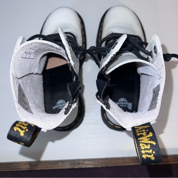 Dr. Martens White Jadon Platform Boots - Picture 6 of 8